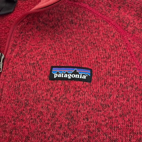Patagonia Better Sweater Red Pullover Quarter Zip Long‎ Sleeve Small S - Picture 5 of 13